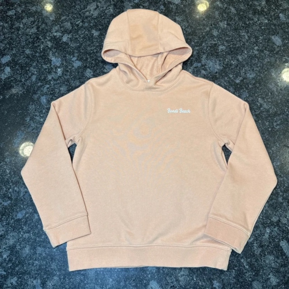 Janie and Jack 8 Boys Orange Hooded Pullover Sweatshirt Hoodie Bondi Beach Surf